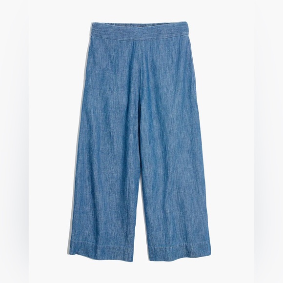 Madewell Chambray Huston Pull-On Pants - Picture 3 of 8